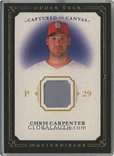 2008 UD Masterpieces Captured on Canvas CC-CC: Chris Carpenter